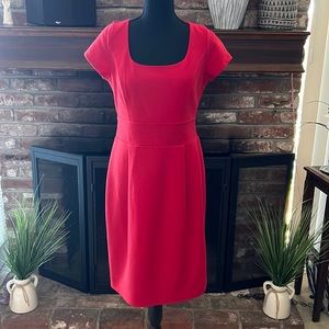 Cap sleeve red dress size 10